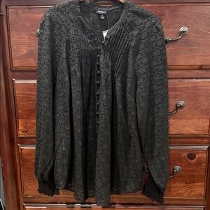 Torrid Black Lace Women's Blouse